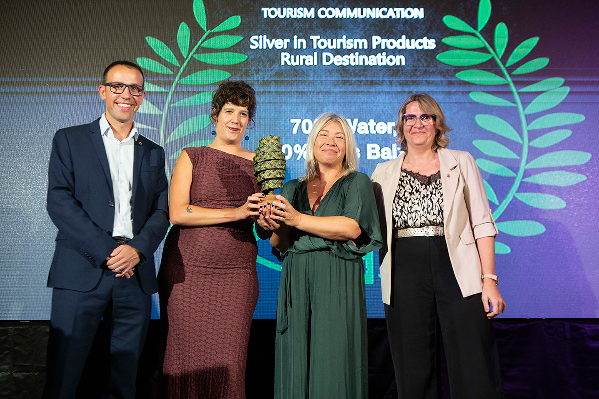 A Deputación de Pontevedra acaba de recibir a medalla de prata ao mellor spot turístico no Terres Travel Festival de Tortosa