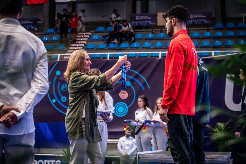 entrega de medallas da final de Loita Grecorromana