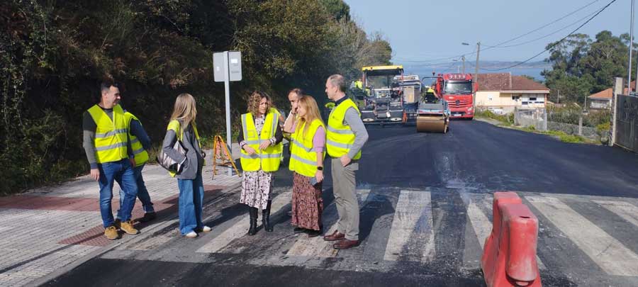 Isabel Couselo supervisa estradas de Cangas 