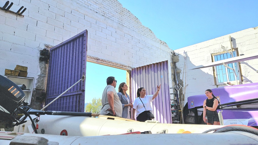 Luisa Sánchez no Club de Remo Virxe da Guía