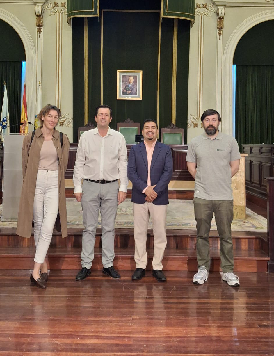 O deputado provincial Alejandro Lorenzo visitou hoxe o concello