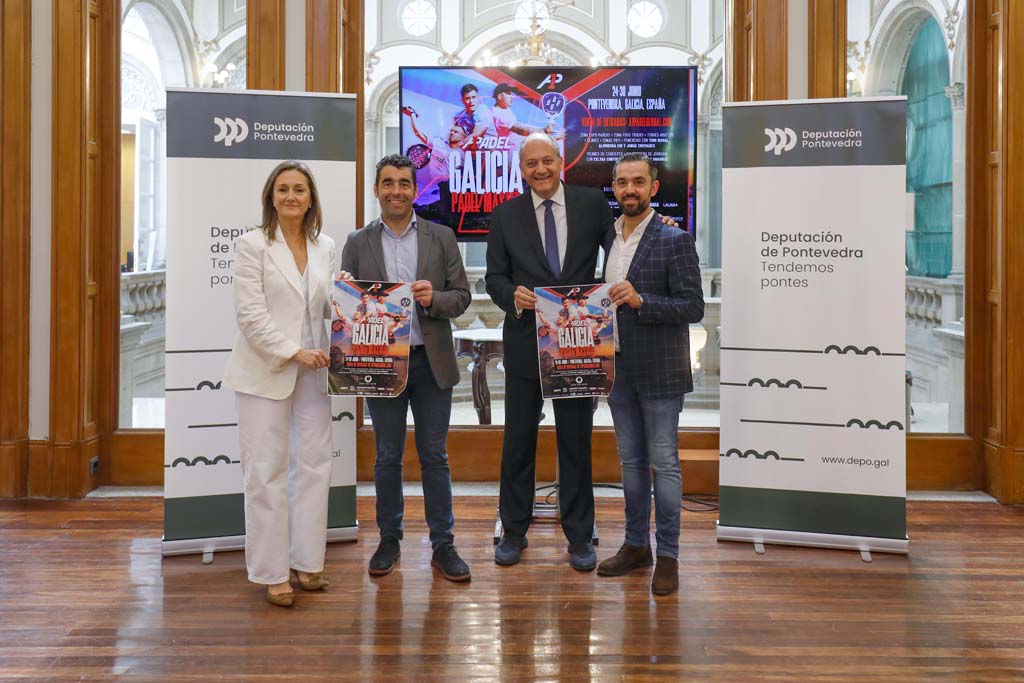 Luis López na presentación do Galicia Padel Master 