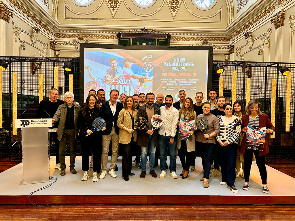 Luisa Sánchez na presentación do A1 Galicia Open