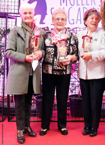 Pepita Abelleira, Carmen Domínguez Prieto e Rita Vázquez Vázquez